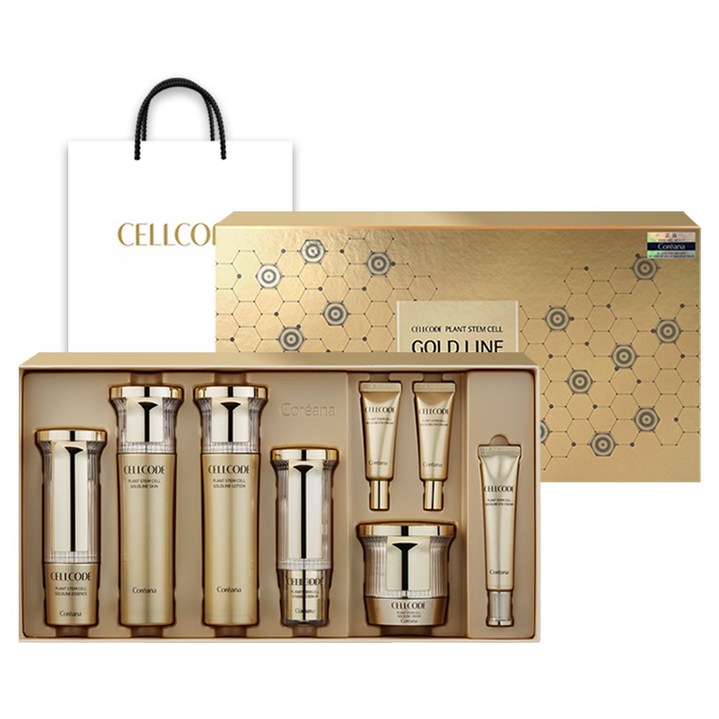 코리아나 셀코드 골드라인 8종세트 쇼핑백 + 사은품증정, 1세트