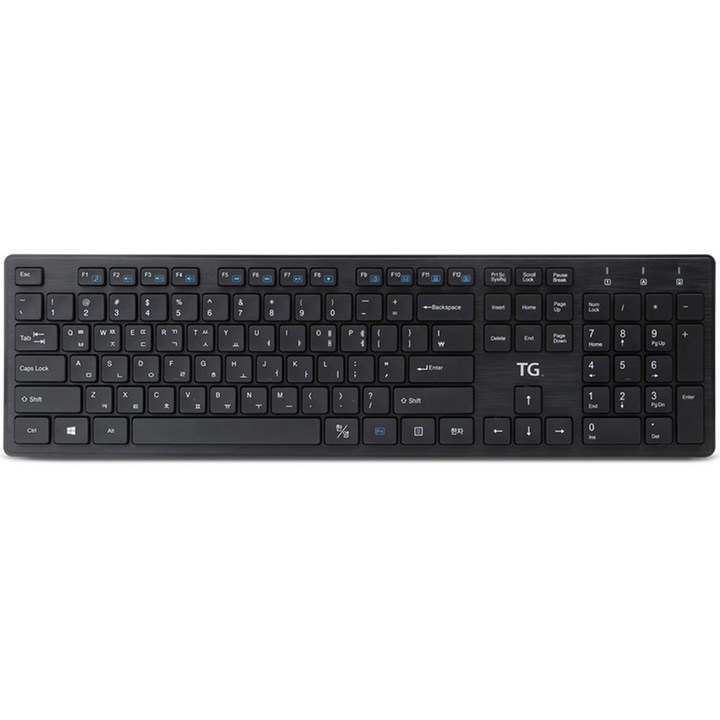 TG삼보 USB 유선 일반형 키보드 + 키스킨 세트, 블랙, TG-K500U