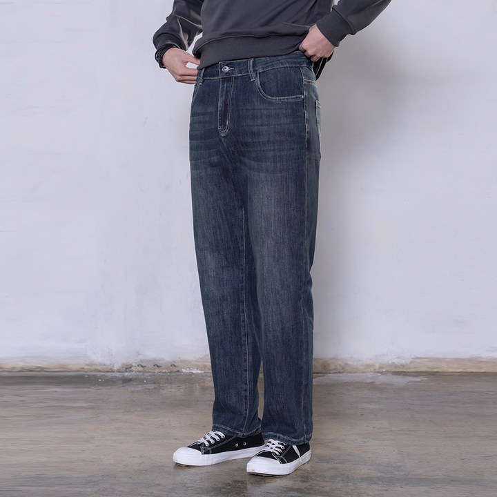 에드윈 남성용 루즈 핏 워싱 데님 팬츠 EC1DP004M