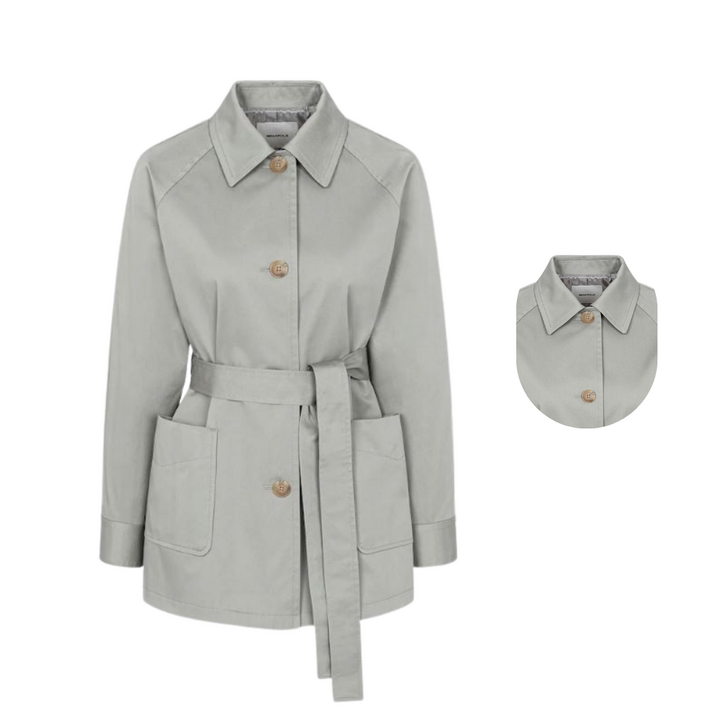 BEANPOLE  빈폴레이디스 여성 카키 아웃포켓 트렌치 코트 여성 간절기 데일리 아우터