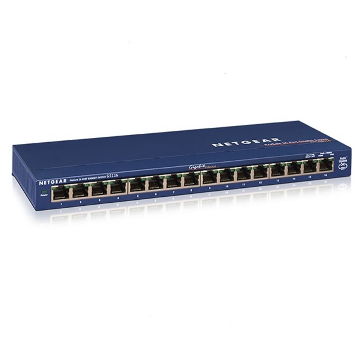 기가 비트 16포트 스위치 허브 1Gbps 스위칭 랜선, 1개
