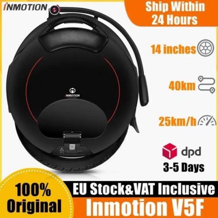 외발 전동휠 INMOTION 전기 외바퀴 자전거 스마트 휠 EUC 25 kmh 속도 14 인치 84V 320Wh 550W 자체 밸런스 EU 주식 V5F, 단일상품