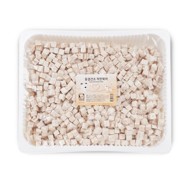 건강한펫 동결건조 북어스틱 도시락 500g