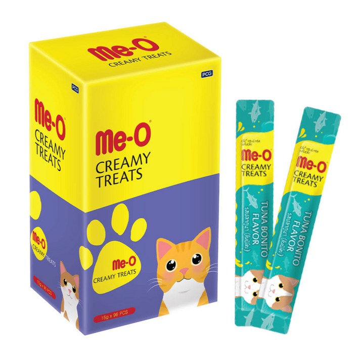 미오 크리미 참치와 가리비 15g*96p 고양이 짜먹는 간식 츄르, 미오 크리미 참치, 15g, 96개