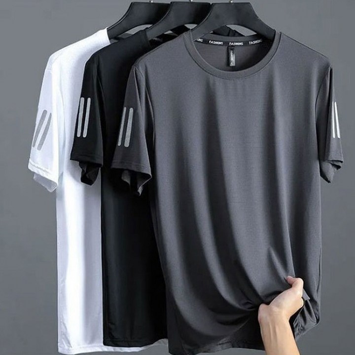 21 남자 아이스 기능성 라운드 반팔 티셔츠