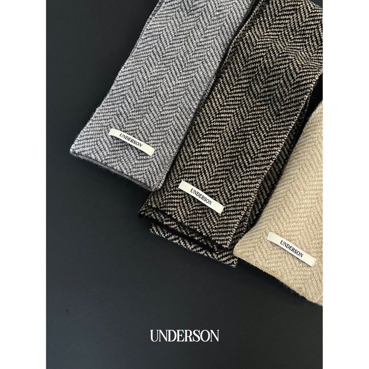 underson 언더슨 미니 헤링본 머플러 3color underson 언더슨 미니 헤링본 머플러 3color