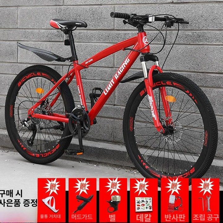 MTB 입문용 자전거 산악용 24인치 티타늄 21단