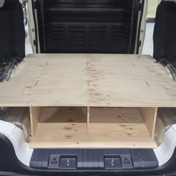 PV5 바닥 평탄화 높이 300 후방형, 미송합판, 카고