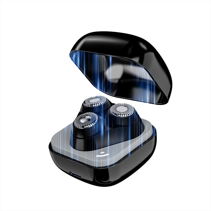 Beaussty 전기면도기 40mm 초소형 미니 면도기 IPX7 방수 휴대용 남성용