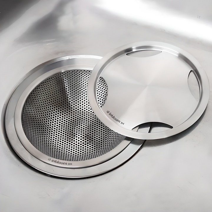 인블룸 스텐 싱크대 배수구망  커버 세트, 1개입, 1세트