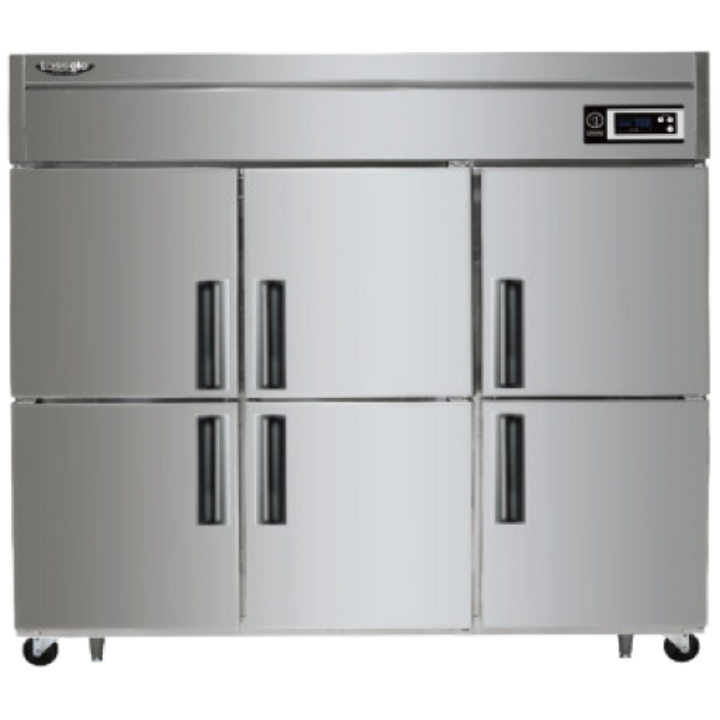 라셀르 ALS1665RF 냉장4칸 냉동2칸 업소용 영업용 65박스 간냉식 식당 냉장고 소상공인지원 1등급