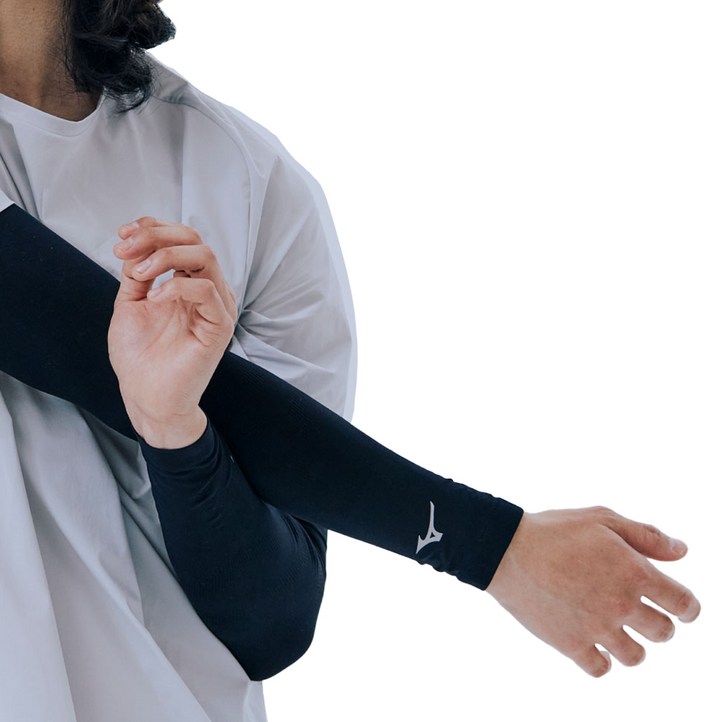 미즈노 더블 립 손목형 쿨토시, 블랙, 2세트 미즈노 더블 립 손목형 쿨토시, 블랙, 2세트