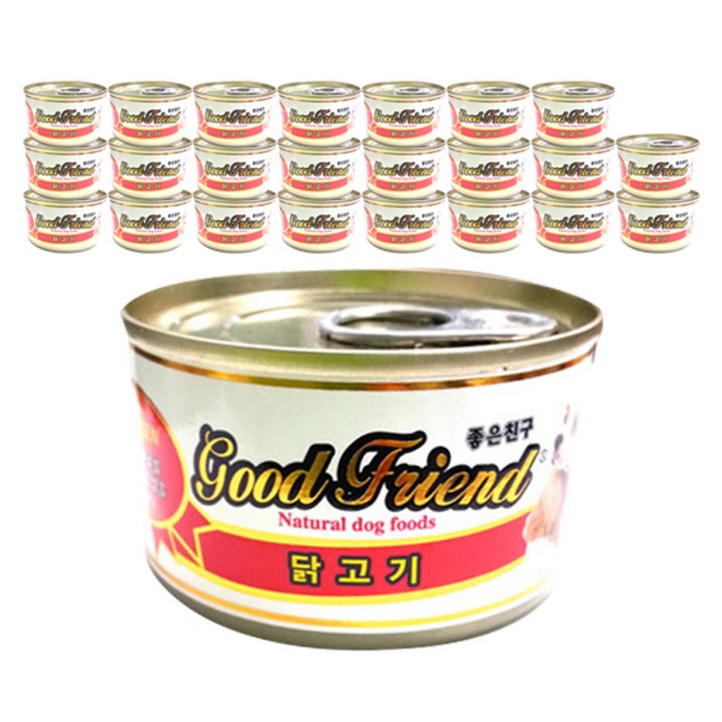 굿프렌드 애견용 간식 캔, 닭고기, 24개, 100g
