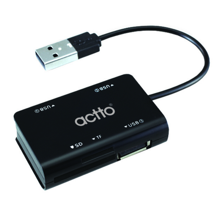 엑토 카드리더 겸용 USB 허브, CRH06, 블랙, 1개 엑토 카드리더 겸용 USB 허브, CRH06, 블랙, 1개