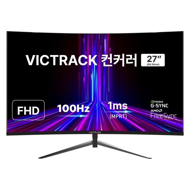 빅트랙 FHD 100Hz 커브드 모니터