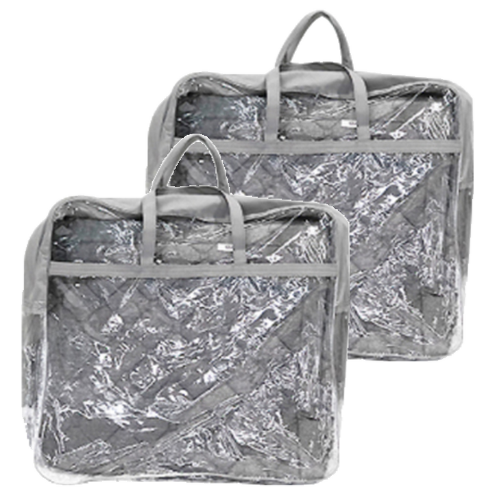 더베딩샵 이불패드 보관가방 중, 그레이, 2개