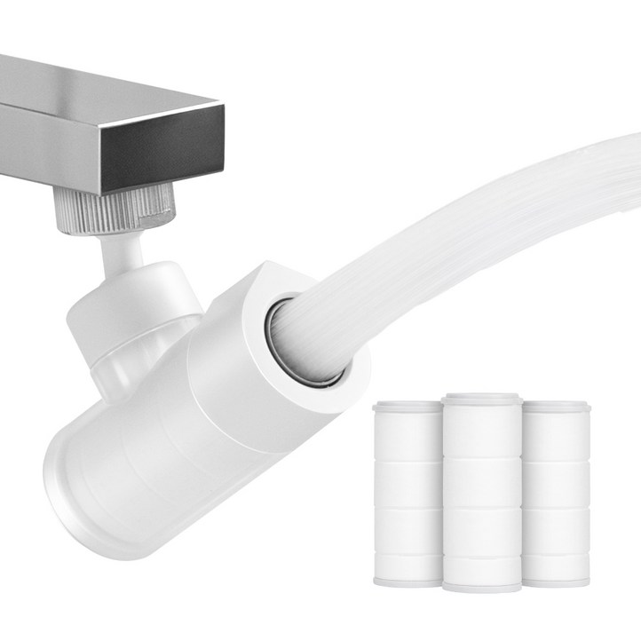 해피달링 시그니처 워터탭 세면대 필터 수전 소프트 화이트  필터 3P 세트, 소프트화이트, 1세트