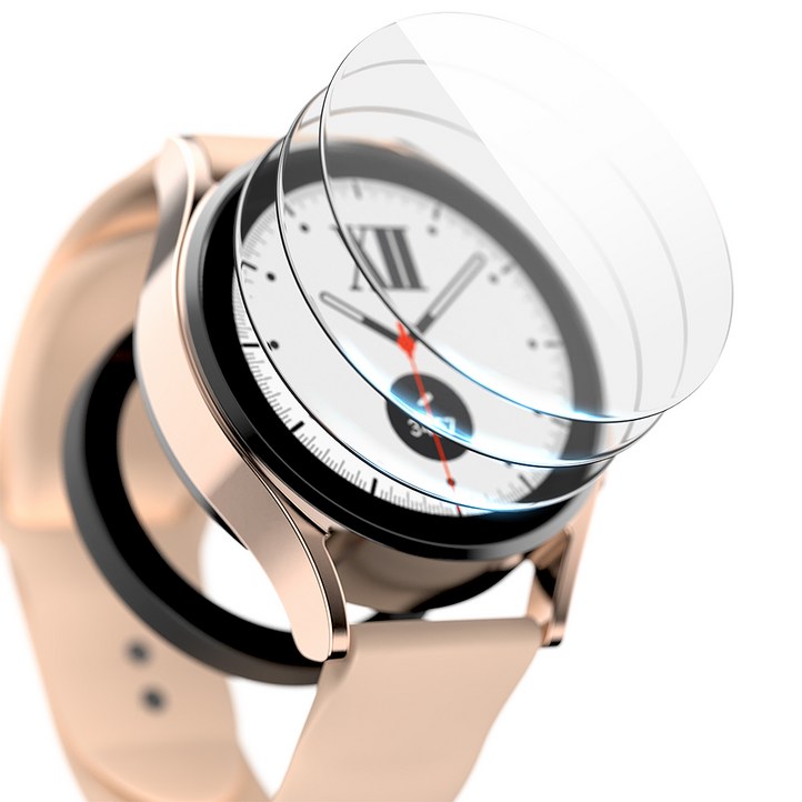 구스페리 갤럭시워치 9H 고강도 풀커버 강화유리 액정보호필름 41mm 3개 세트, 단일색상