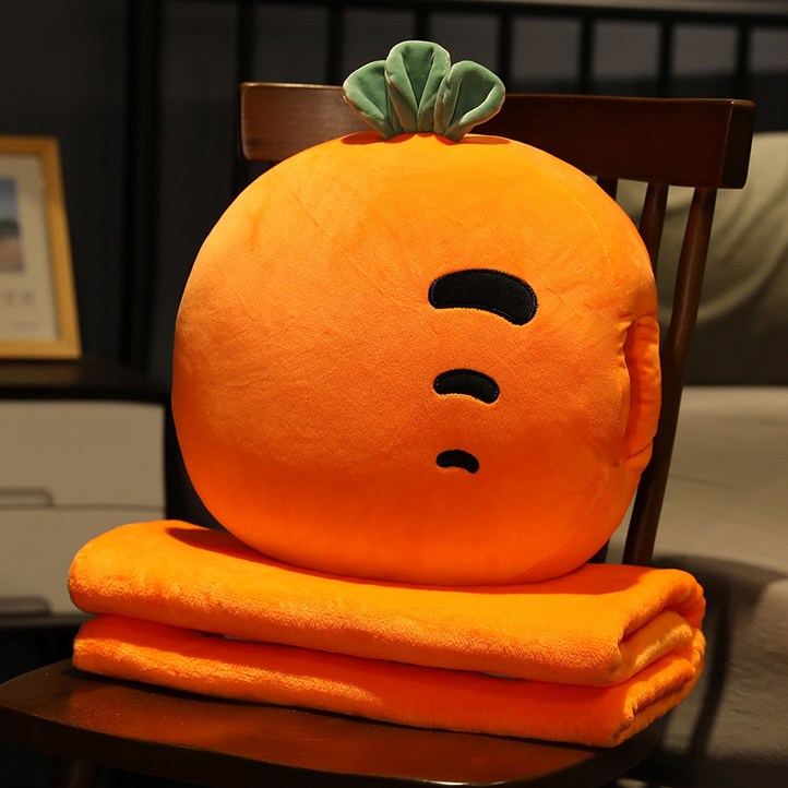 므뮤 원형 귀여운 쿠션  담요 회사 학교 낮잠베개 A4