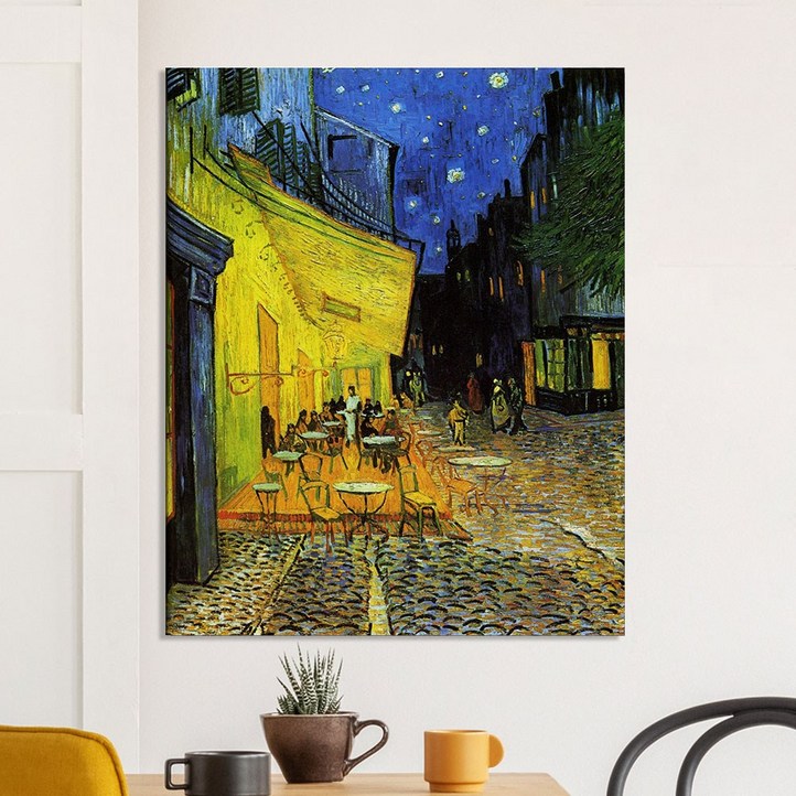 명화그림 인테리어 그림액자 잔잔하며 진한감동 반고흐  밤의까페테라스