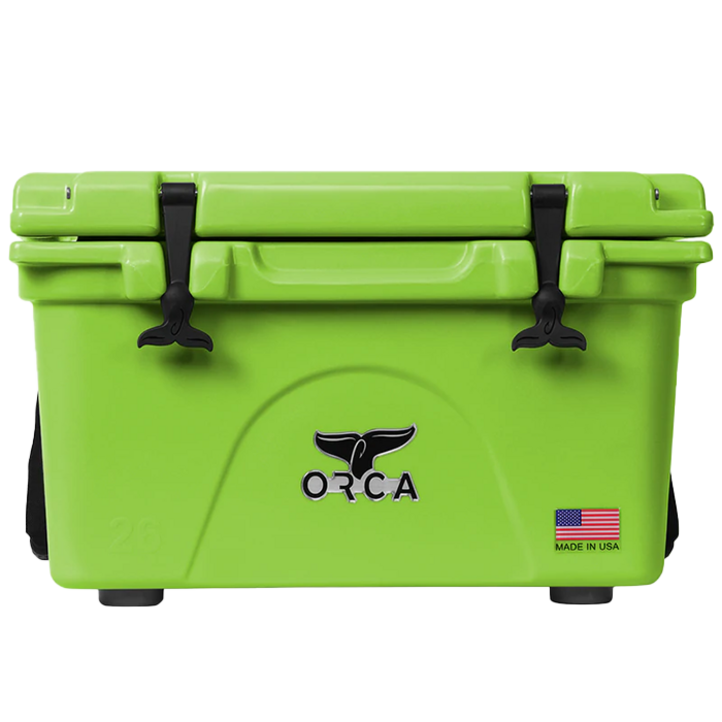 ORCA 오르카 쿨러  감성 캠핑 하드 쿨러 아이스박스 25L 보냉, 라임, 24.61L