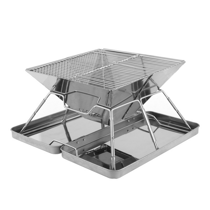 MOA 아웃도어 접이식 화로대 휴대용바베큐그릴 캠핑주방용품 숯불그릴,39x39x20cm, 1개