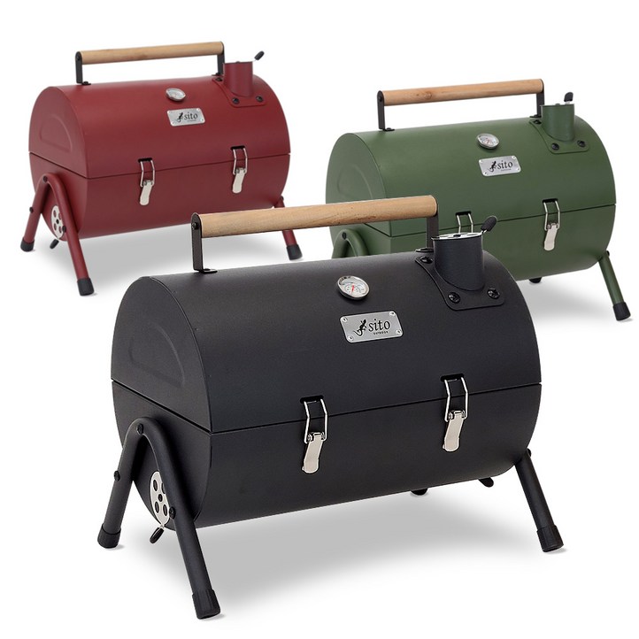 시토 테이블탑 훈제 바베큐그릴 숯불그릴 갬성캠핑 화로대 캠핑화로 GR600 48인용, 1개