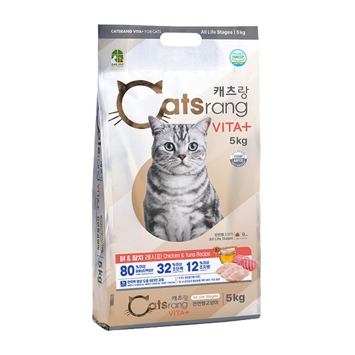 캐츠랑 비타플러스 5kg 대주사료 전연령 길고양이