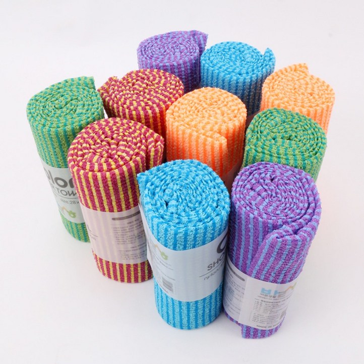 에브리 이본 컬러 샤워타올, 혼합색상, 1세트, 10매입