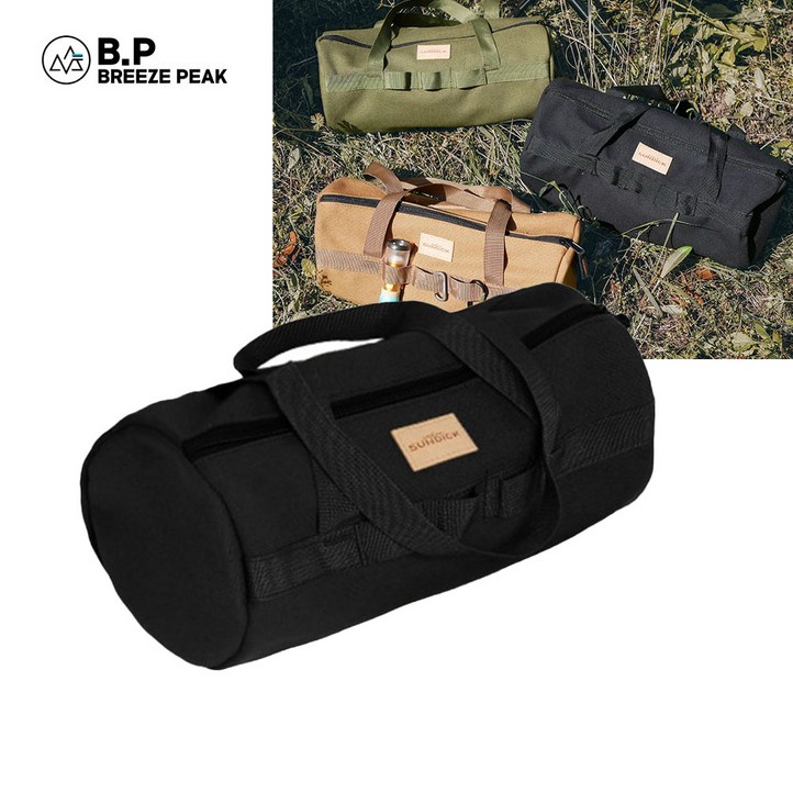 바이브업 캠핑 텐트 보관 대용량 휴대용 가방, 1개, 블랙