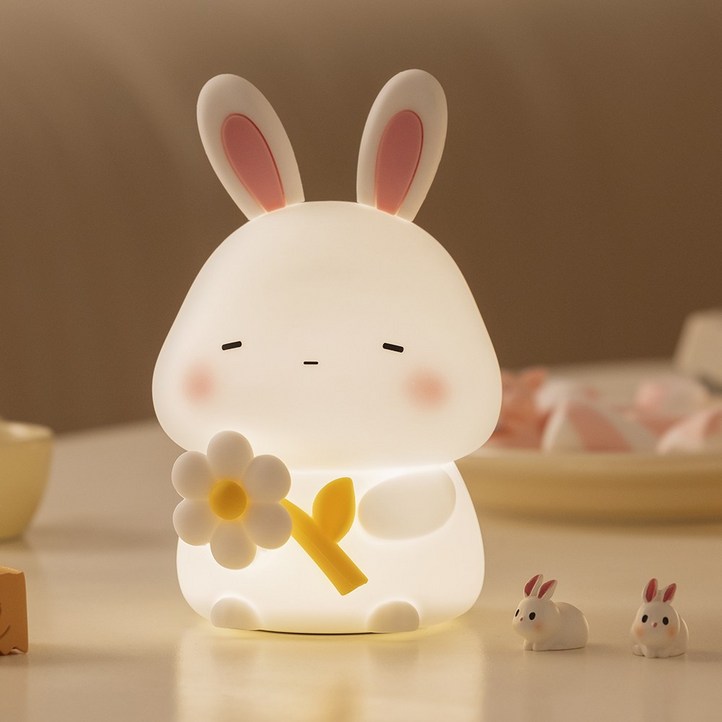 토끼 무드등 동물인형 수면등 아이방 인테리어 침실조명 LED