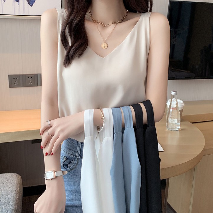 유스몰 11 여성 데일리 나시 민소매 블라우스