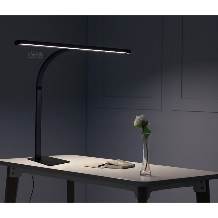 파파 LED 와이드스탠드 800B 책상 책상용 사무용 사무실 독서 공부 조명 스탠드, 화이트 800B(스탠드형)