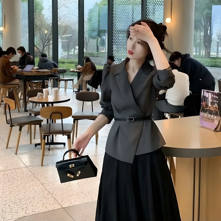 루스리더 여성 고급 하객룩 정장자켓 스커트 투피스 상하세트 E40 루스리더 여성 고급 하객룩 정장자켓 스커트 투피스 상하세트 E40