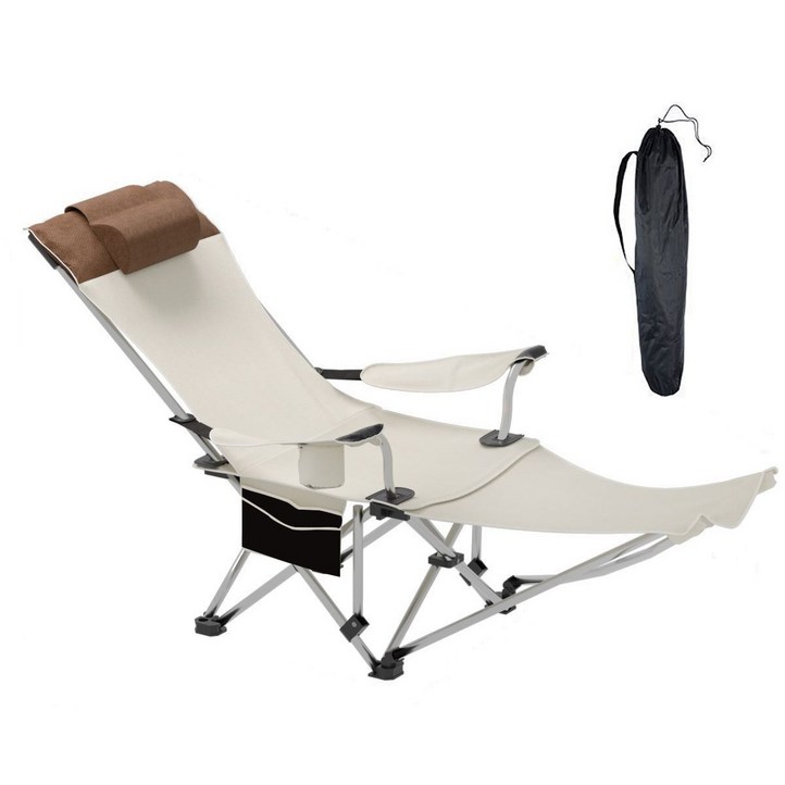 세계일주 아웃도어 휴대용 접이식 의자 리클라이닝 겸용 캠핑 의자 점심시간 낚시 비치 체어