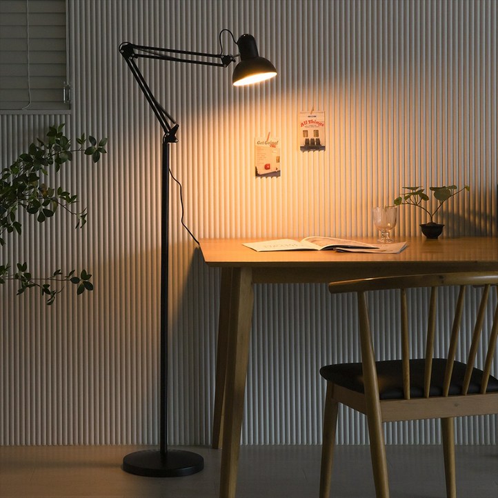 샛별하우스 하이텍 3단 장스탠드 제도용스탠드 장스탠드조명 스탠드조명 식물등 식물조명 식물등스탠드 제도용장스탠드, 블랙