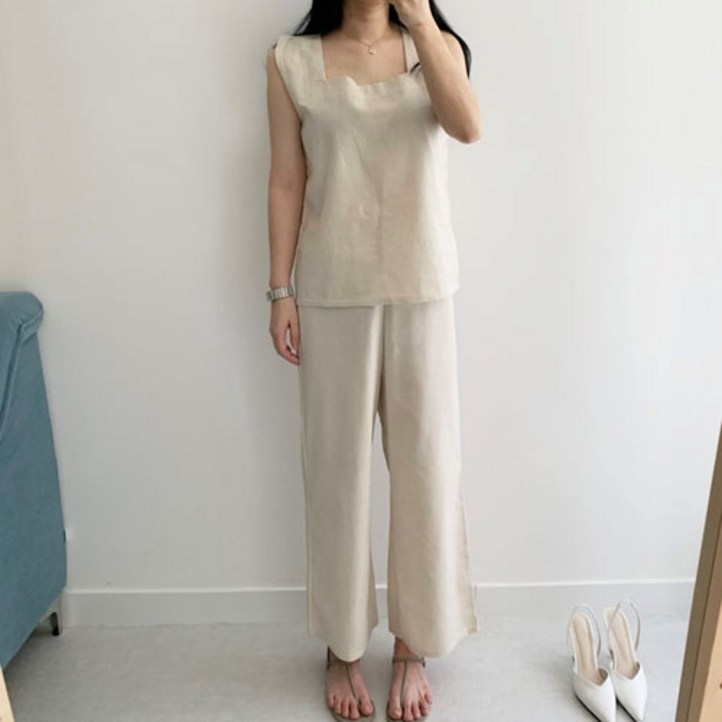 마이린린 린넨투피스 마실룩