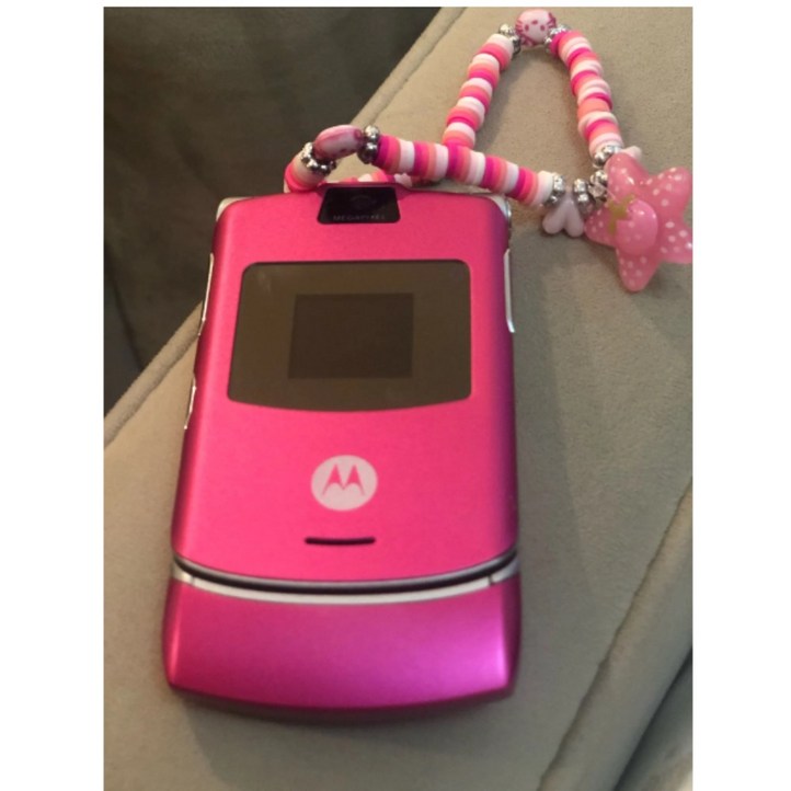 모토로라 레이저폰 RAZR V3 Y2K 인스타감성 폴더폰 레이저, 핑크