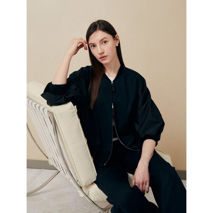 지고트 JR4A0JK381스트라이프 믹스 집업 자켓 재킷