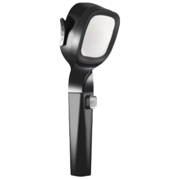 클린바스 4단 고압 원터치 샤워기 헤드, 블랙, 1개