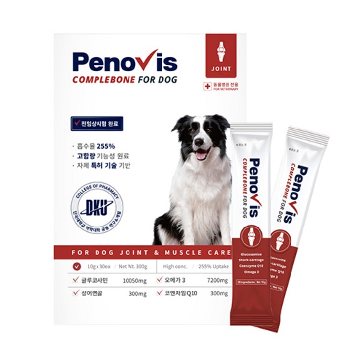 페노비스 강아지 관절 영양제, 하루한포 슬개골 도움 글루코사민 30포, 관절케어, 1개, 뼈/관절강화 6428878880