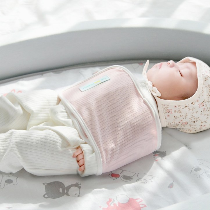[젤라비] 르베르소 스와들 매쉬스트랩 신생아속싸개 아기속싸개, 핑크