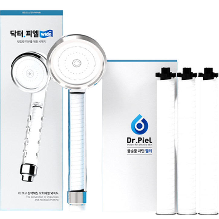 닥터피엘 와이드 필터 샤워기 1차 필터 3p 세트