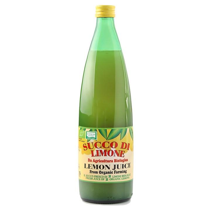 유로푸드 유기농 레몬주스, 1L, 1개