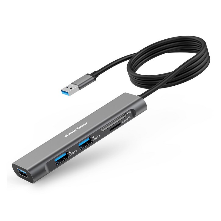 베이직기어 USB 3.0 5 in 1 멀티허브 BGUH3