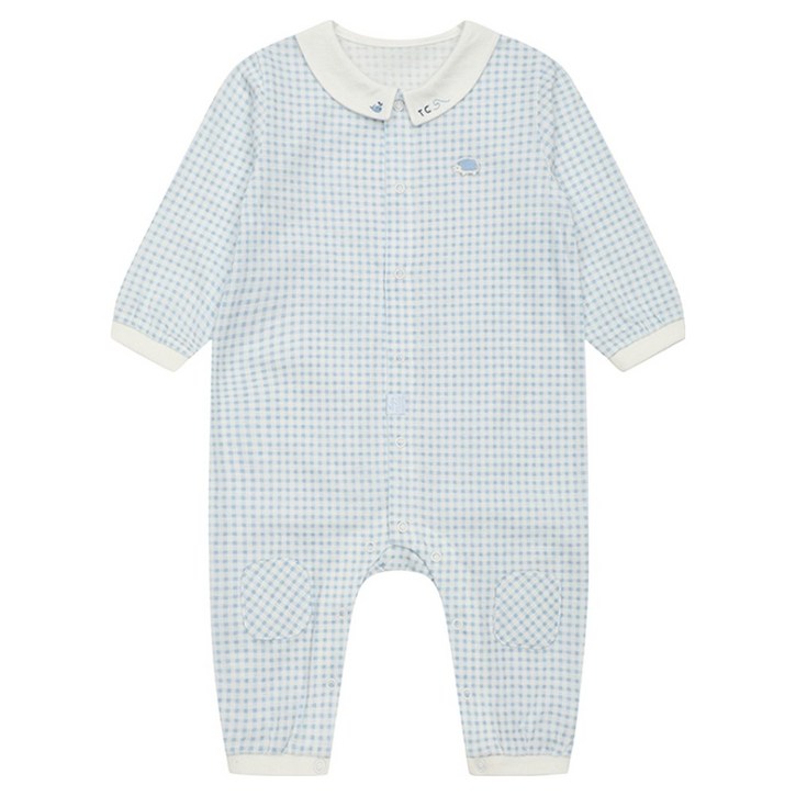 타티네쇼콜라 유아용 BL 엘 체크 우주복