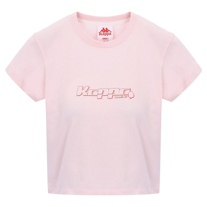 카파 여성용 우먼스데이 슬림핏 크롭 반팔 티셔츠 P231DWRS303