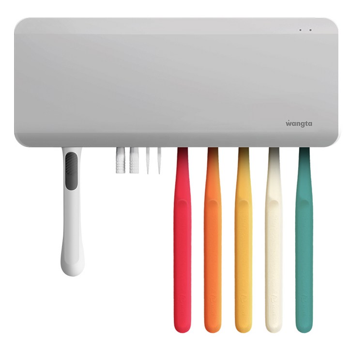 왕타 바이올렛 칫솔 살균 건조기, WTV-001, 그레이