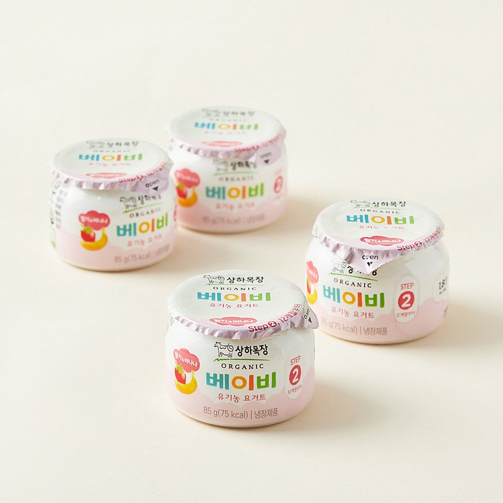 상하목장 베이비 유기농 요거트 딸기 바나나