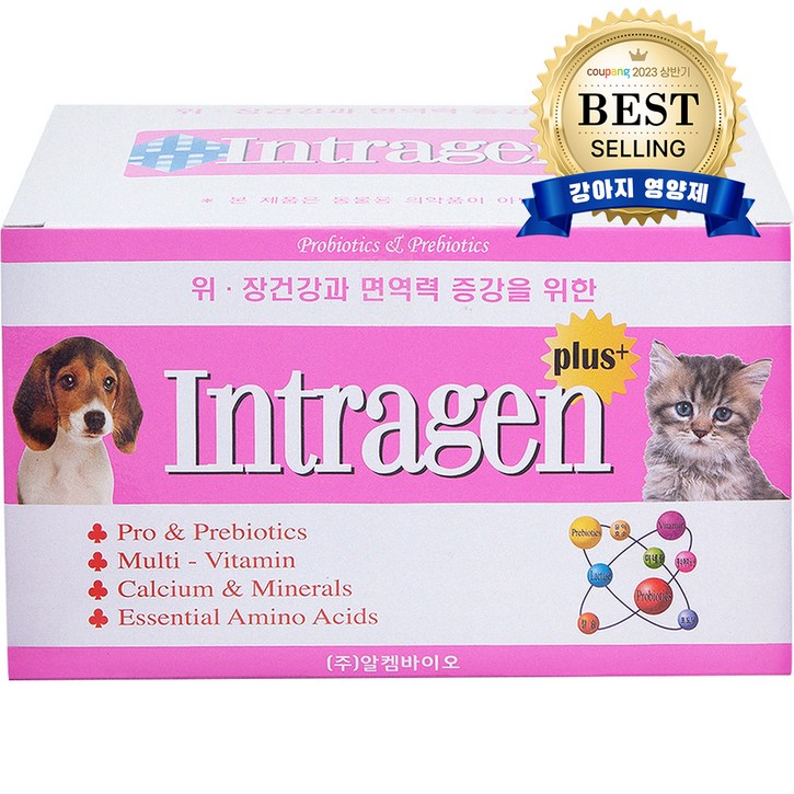 인트라젠 플러스 반려동물 장영양제 (분말타입) 100포 1